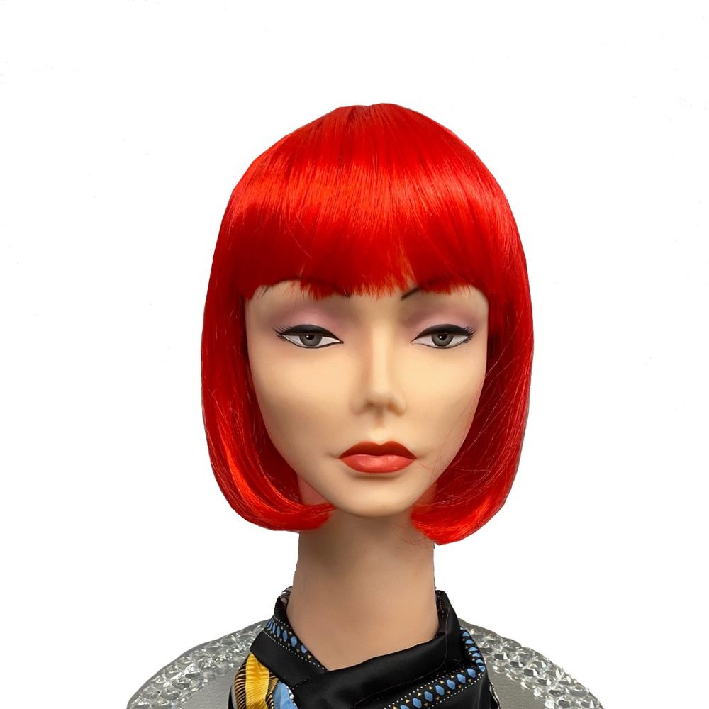 Anime bob style with bang wig